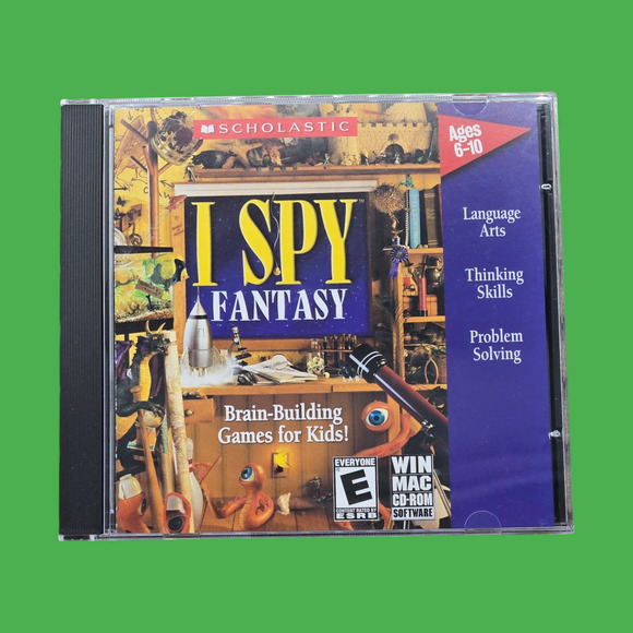 Halloween Scholastic 1st Print 1996 Spooky Night Book & Two I Spy CD-ROM Games - Picture 13 of 16
